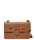 Brown Heart Logo Medium Shoulder Bag 1
