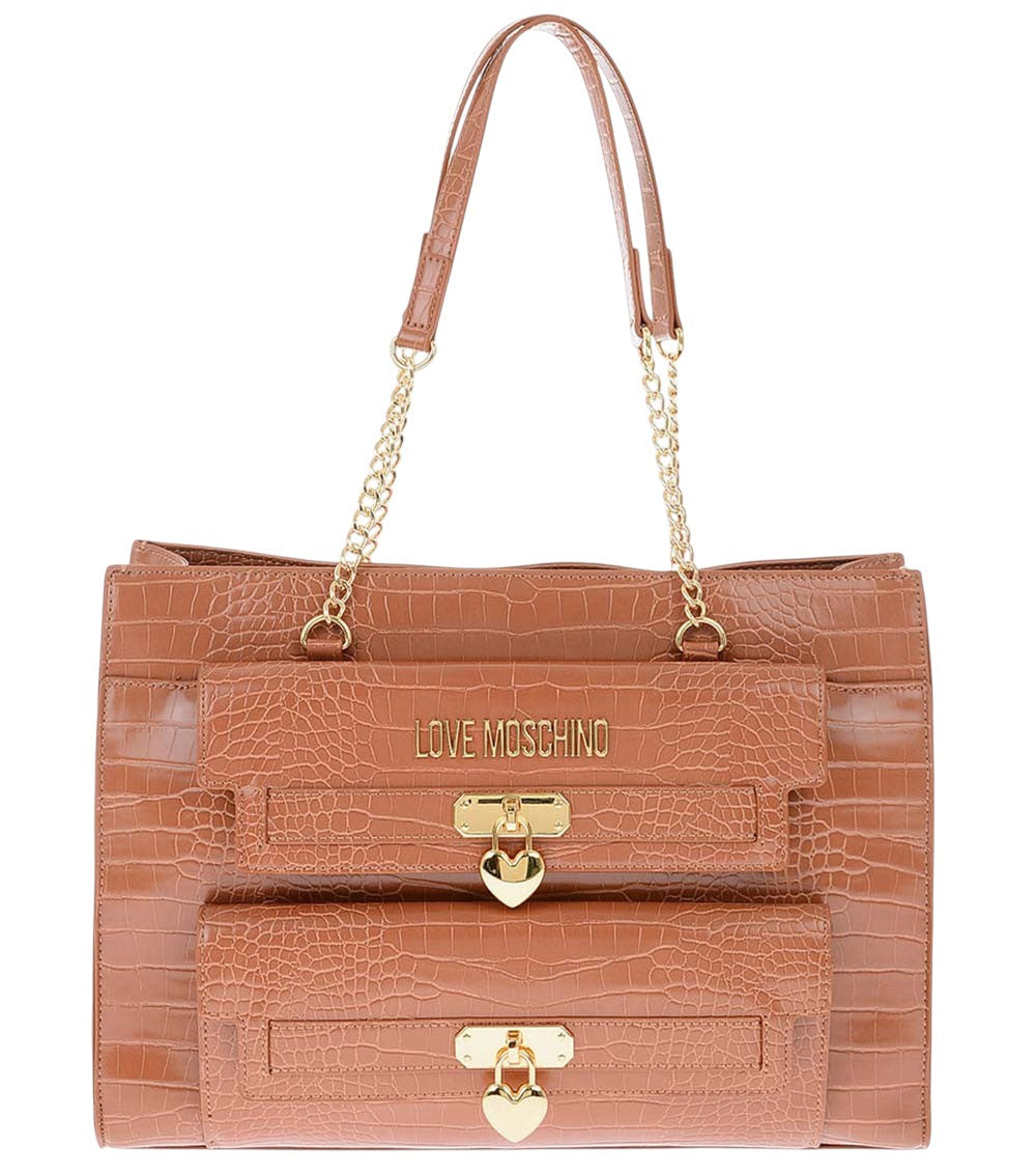 Brown Logo Large Tote 1