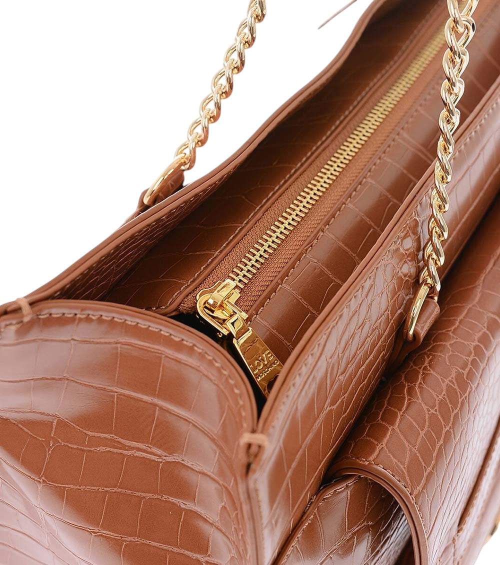 Brown Logo Large Tote 5