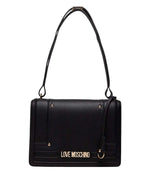 Black Logo Medium Shoulder Bag 1