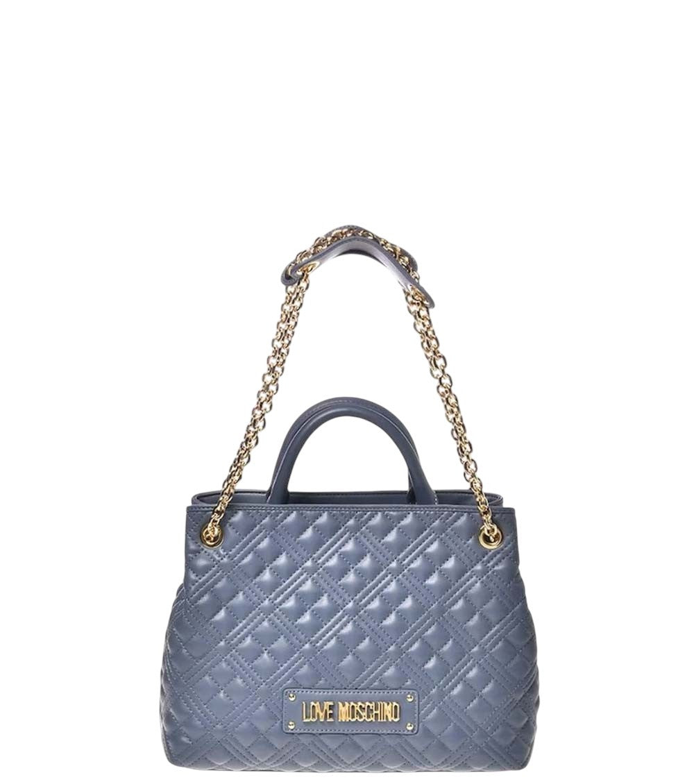Blue Logo Medium Satchel 1
