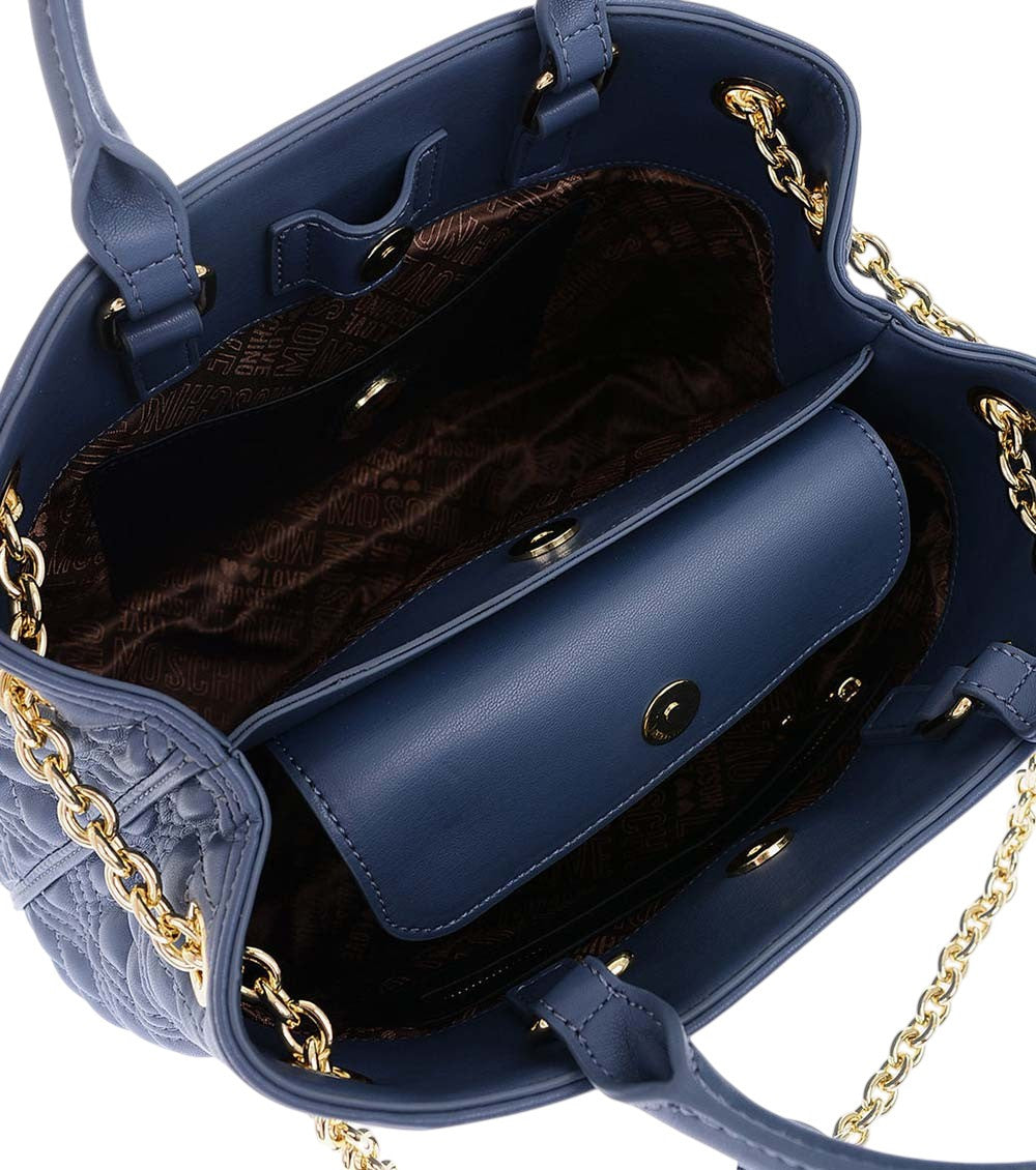 Blue Logo Medium Satchel 3