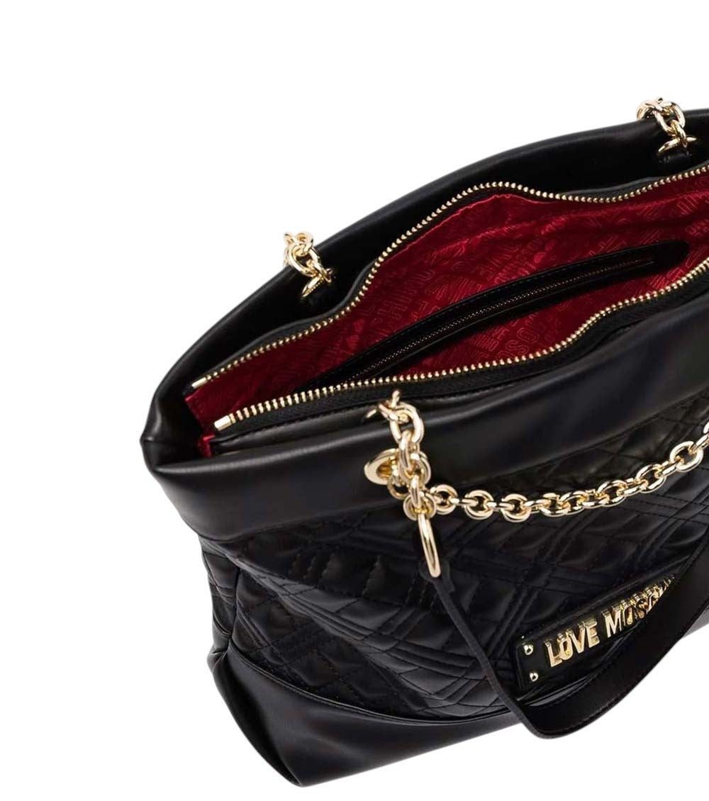 Black Logo Large Tote 3