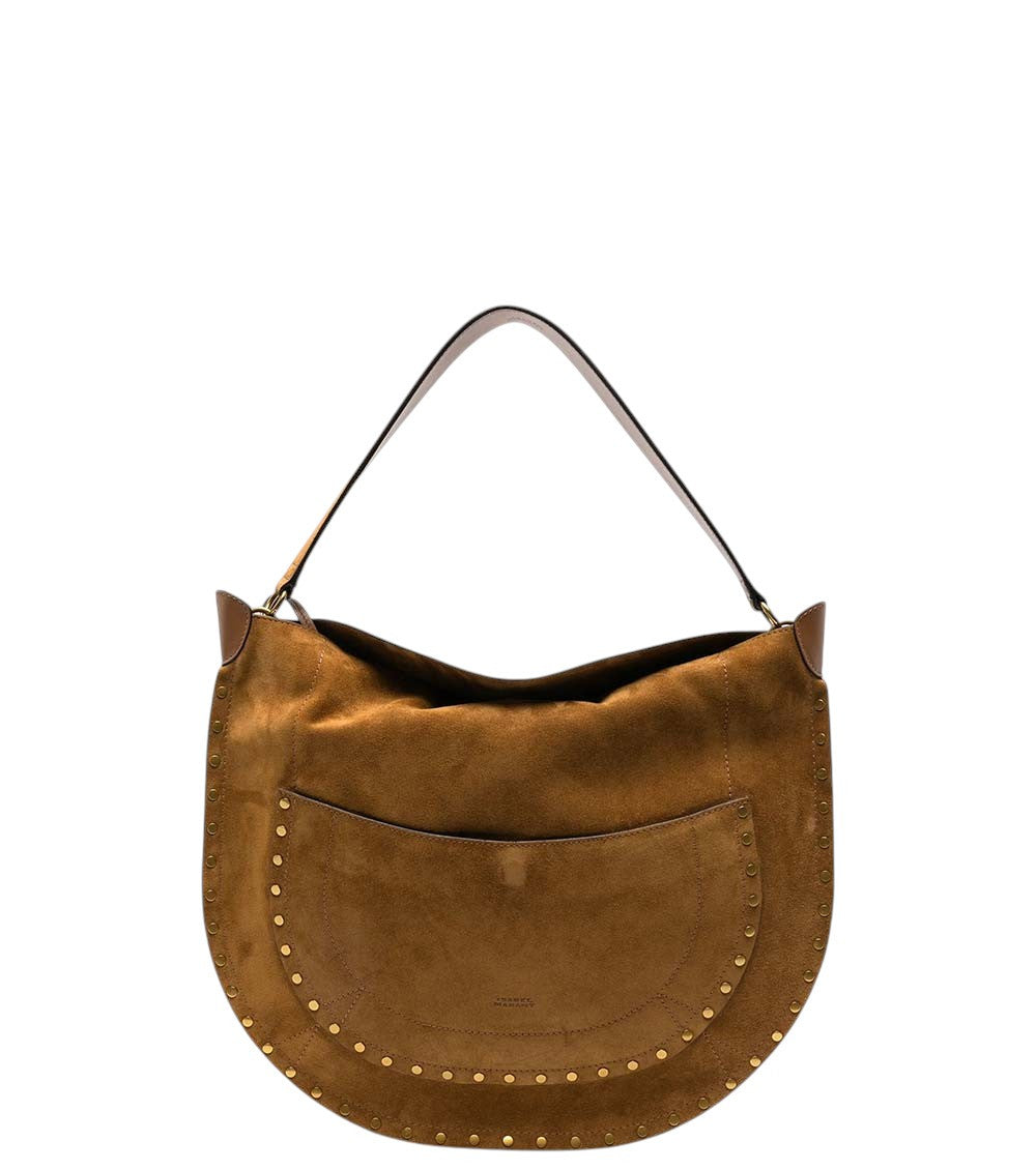 Brown Pocket Large Shoulder Bag 1