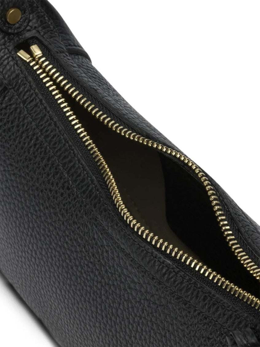 Black Oskan Moon Medium Shoulder Bag 4