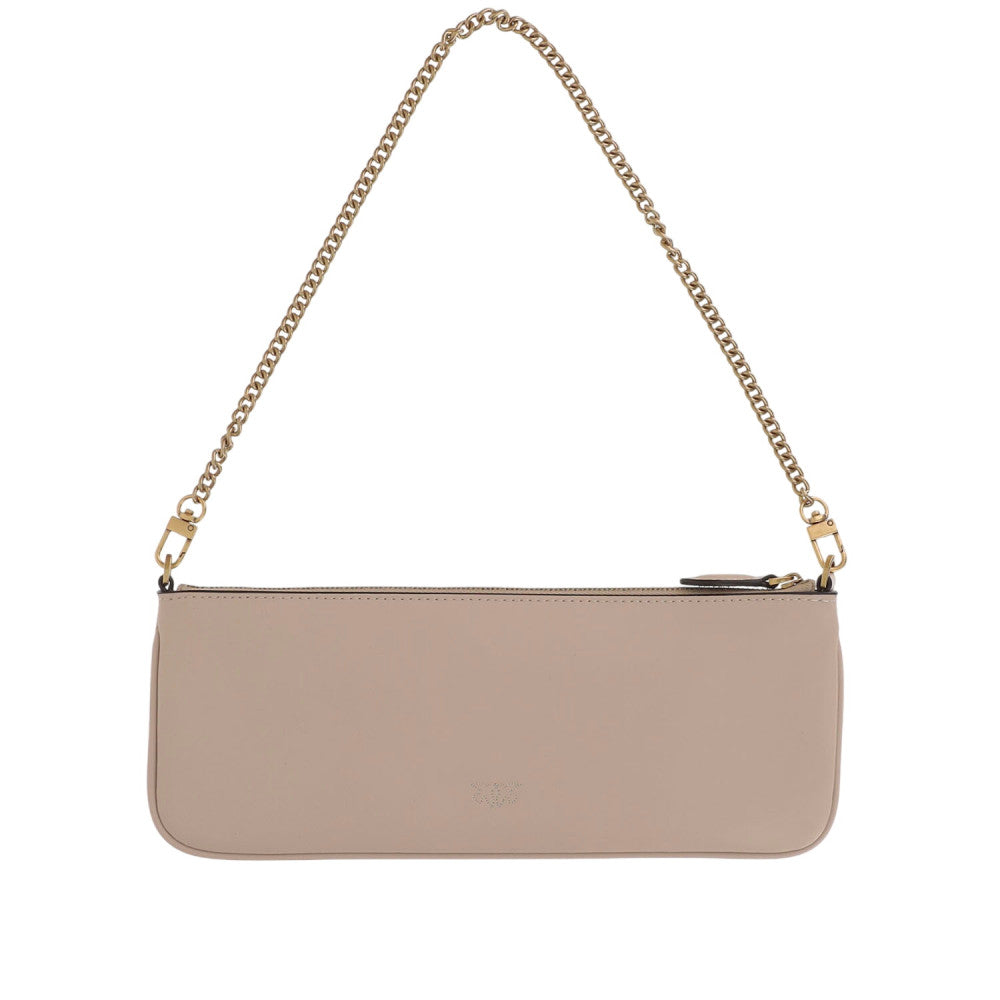Beige Logo Medium Shoulder Bag 2