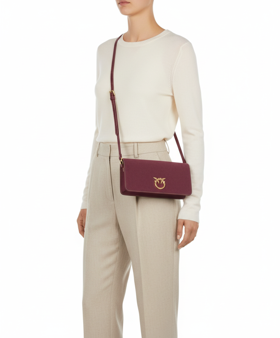 Red Click Soft Medium Crossbody Bag 5