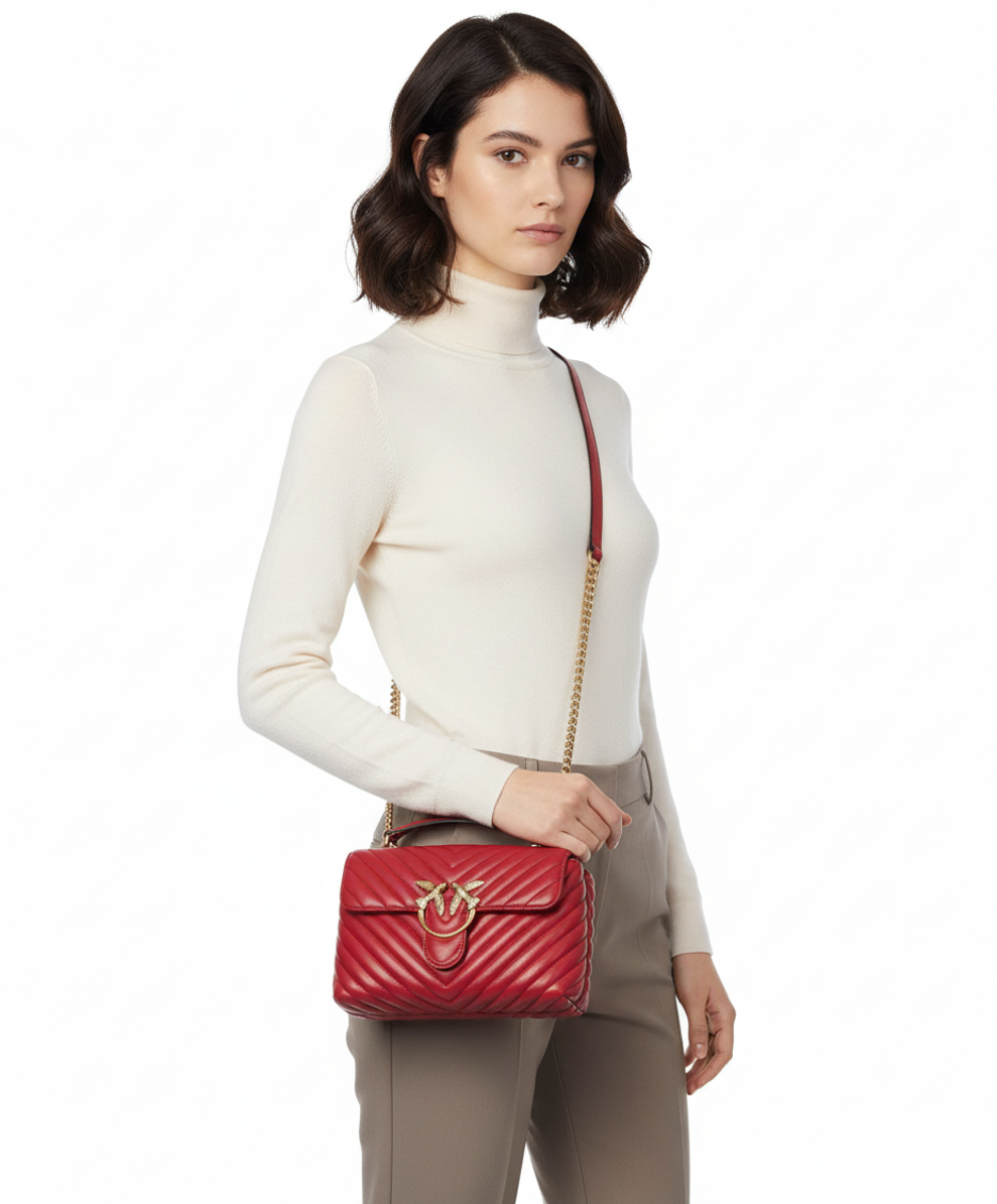Red Lady Love Puff Mini Satchel 4