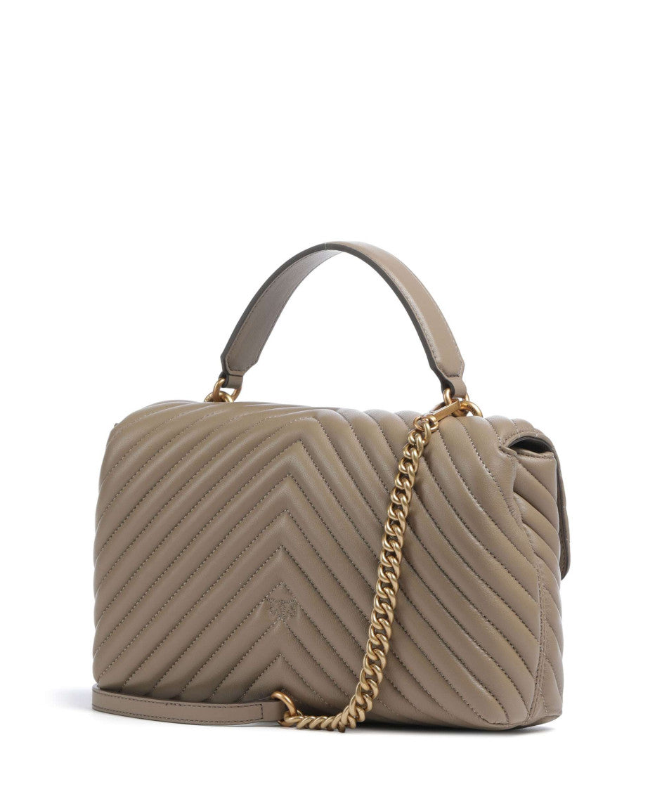 Beige Lady Love Puff Medium Satchel 2