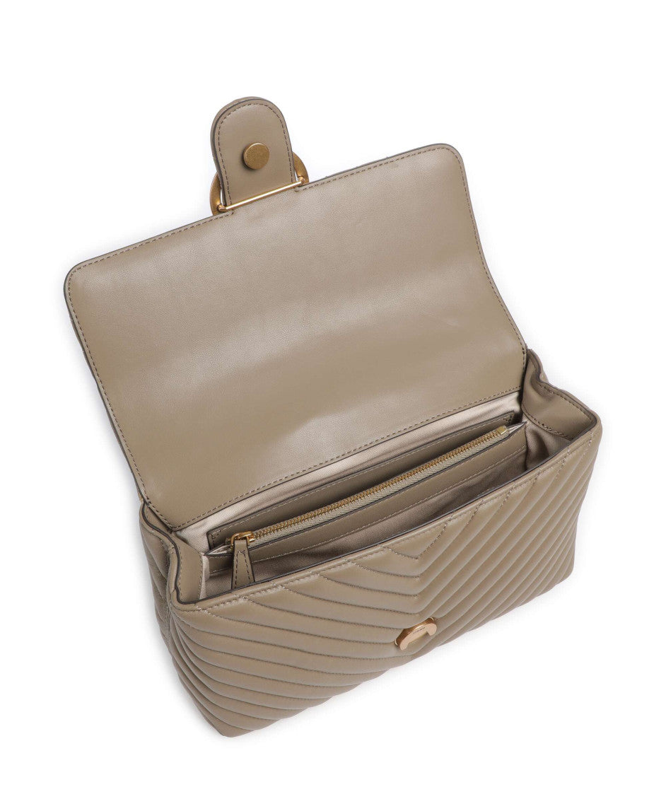 Beige Lady Love Puff Medium Satchel 3