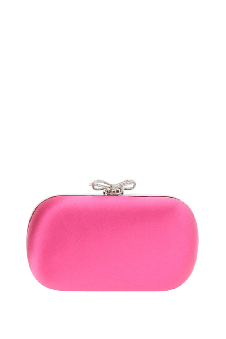 Pink Bow Embellished Mini Clutch 3
