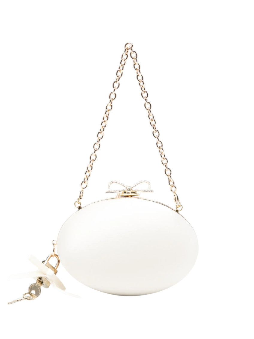 Off White Bow Clutch 1