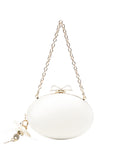 Off White Bow Clutch 1