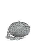 Grey Crystal Clutch 1