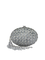 Grey Crystal Clutch 1