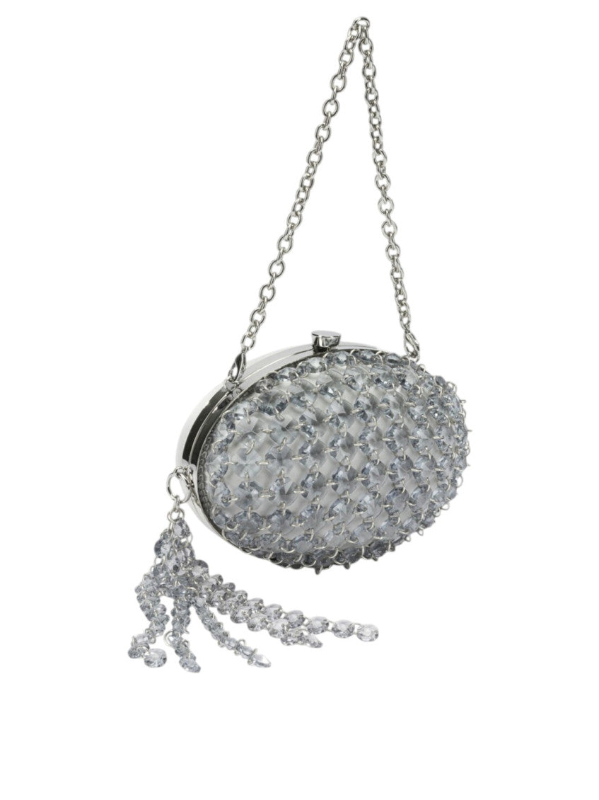 Grey Crystal Clutch 2