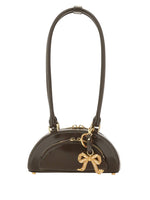 Brown Curved Small Shoulder Bag 1