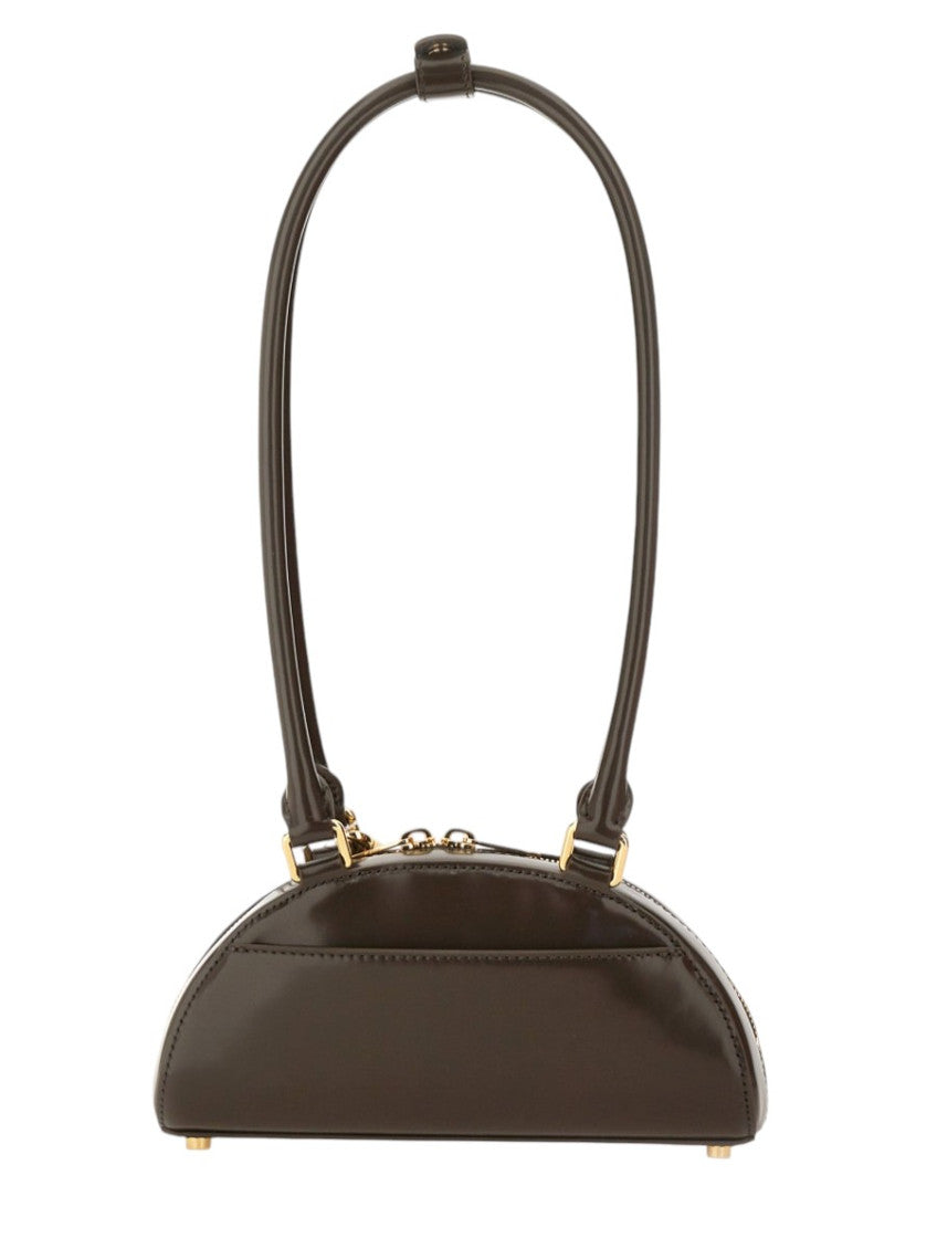 Brown Curved Small Shoulder Bag 2