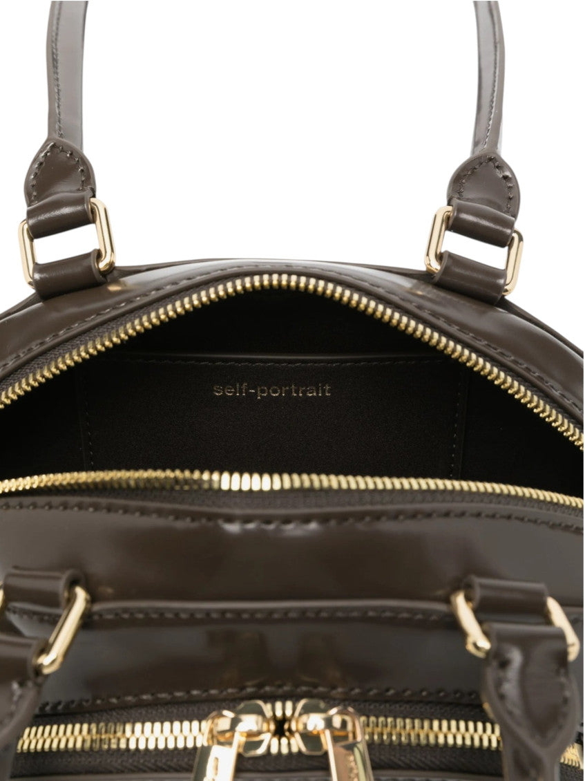 Brown Curved Small Shoulder Bag 3
