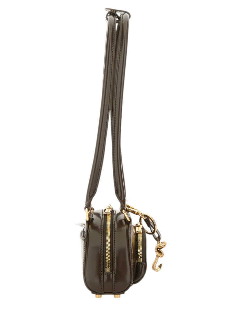 Brown Curved Small Shoulder Bag 4