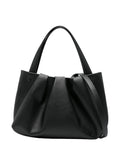 Black Solid Large Tote 1