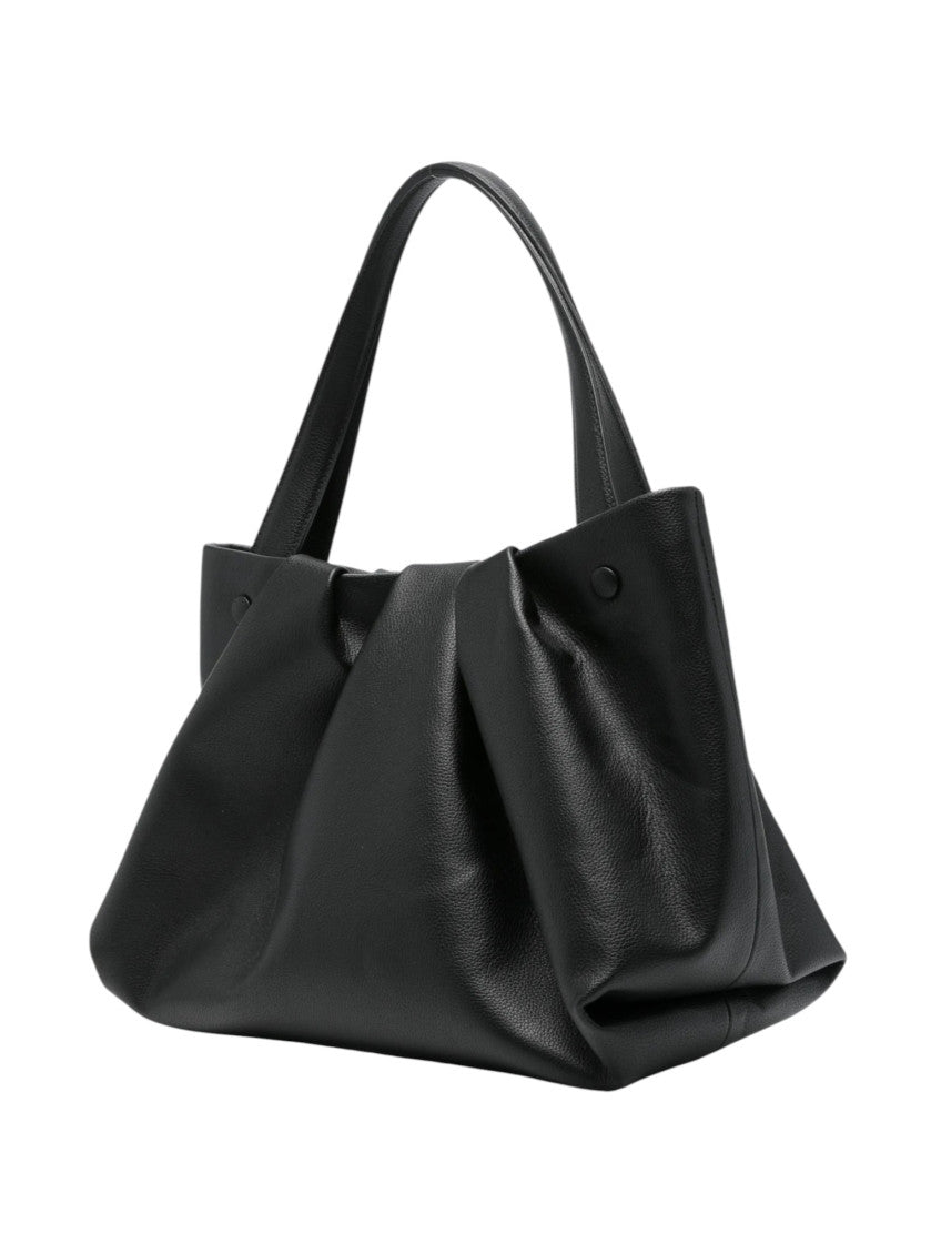 Black Solid Large Tote 2