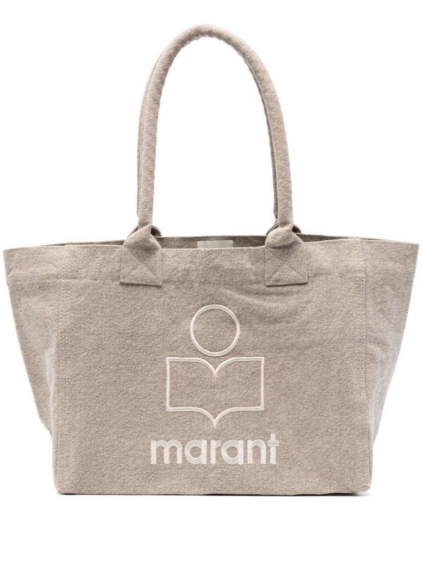 Beige Yenky Top Zip Medium Tote 1