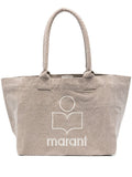 Beige Yenky Top Zip Medium Tote 1