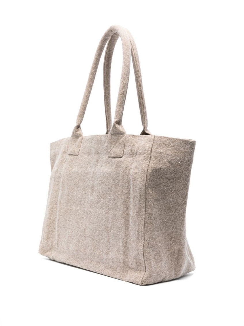 Beige Yenky Top Zip Medium Tote 2
