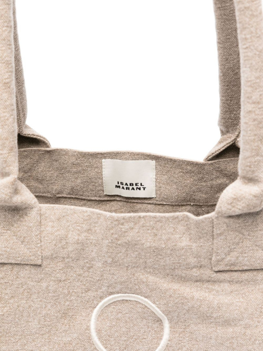 Beige Yenky Top Zip Medium Tote 3