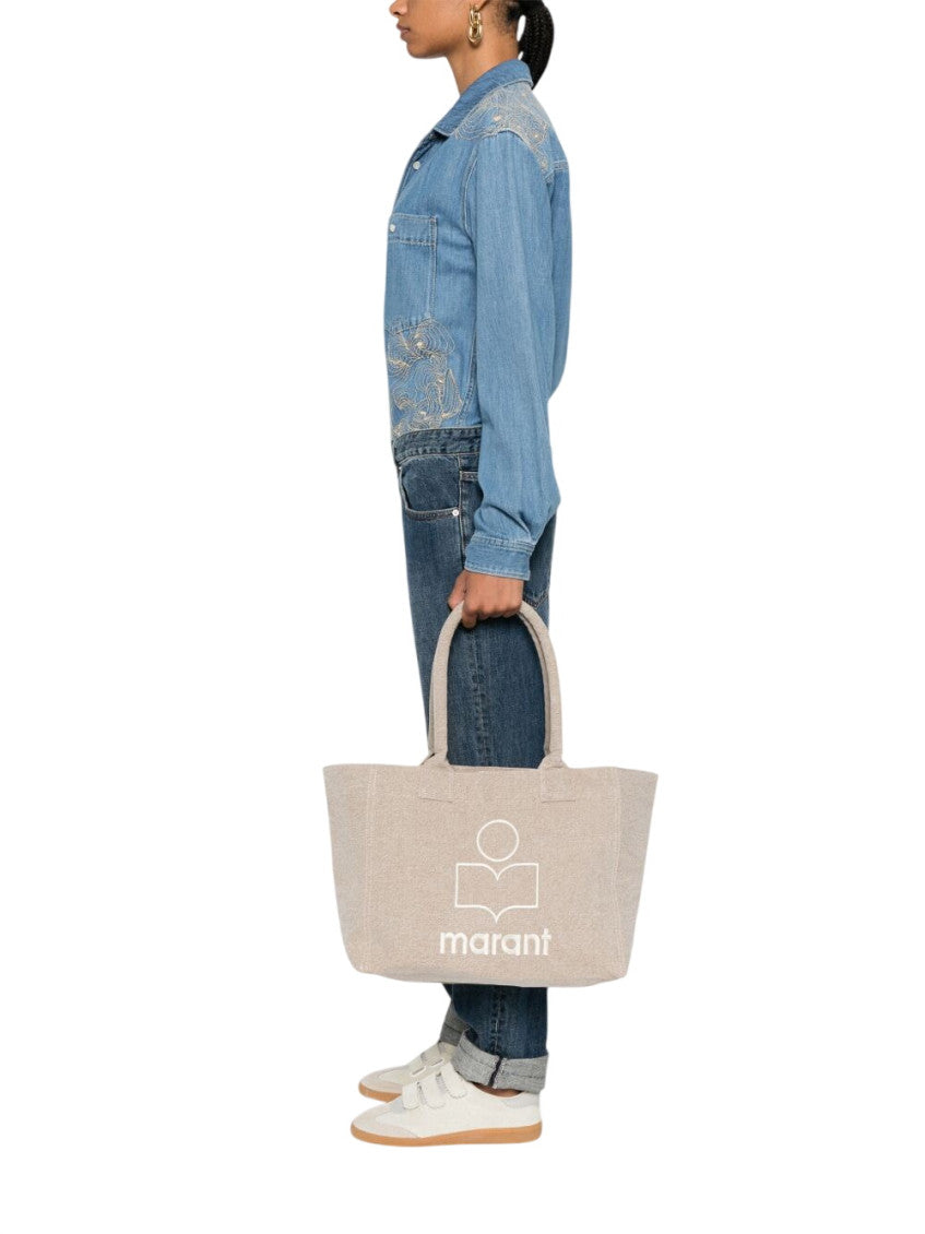 Beige Yenky Top Zip Medium Tote 5