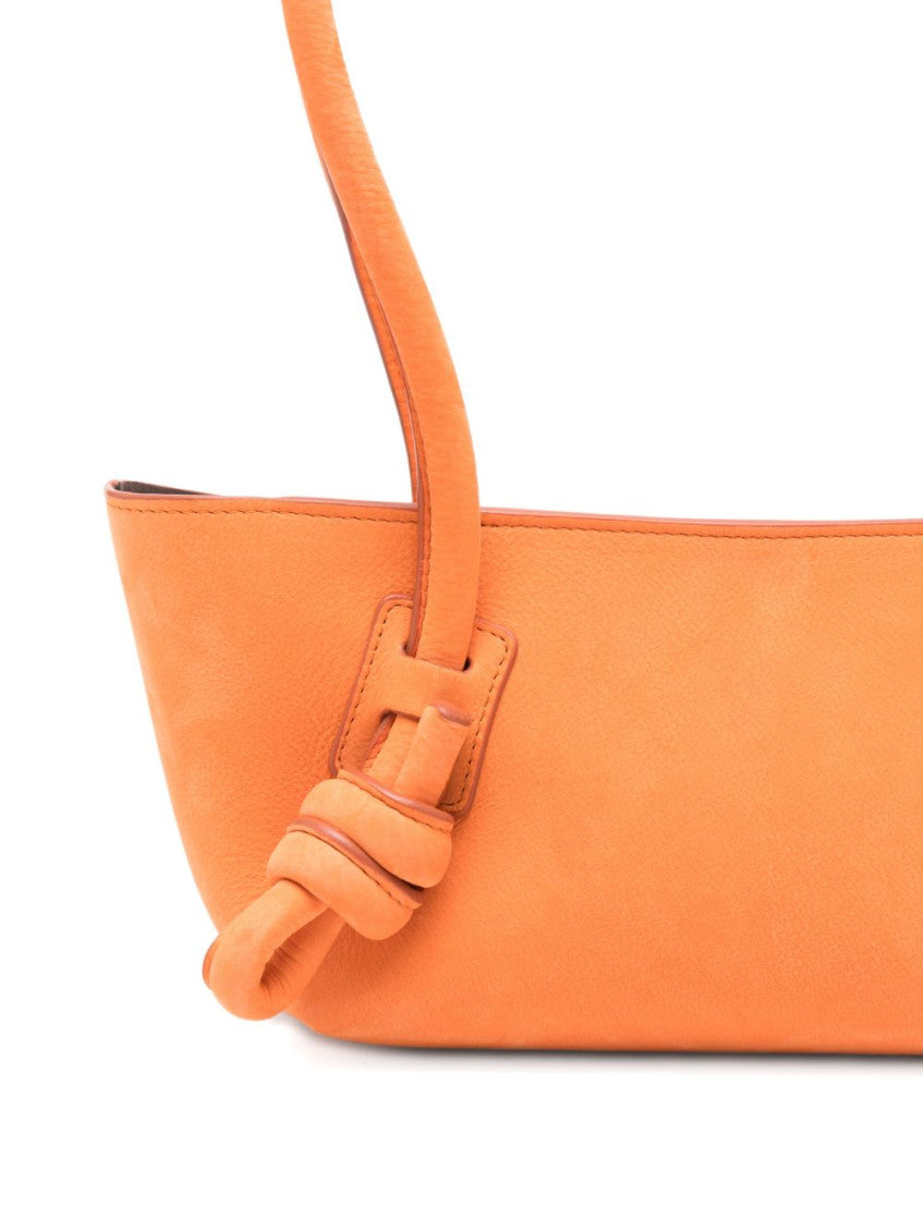 Orange Fleca Medium Shoulder Bag 4