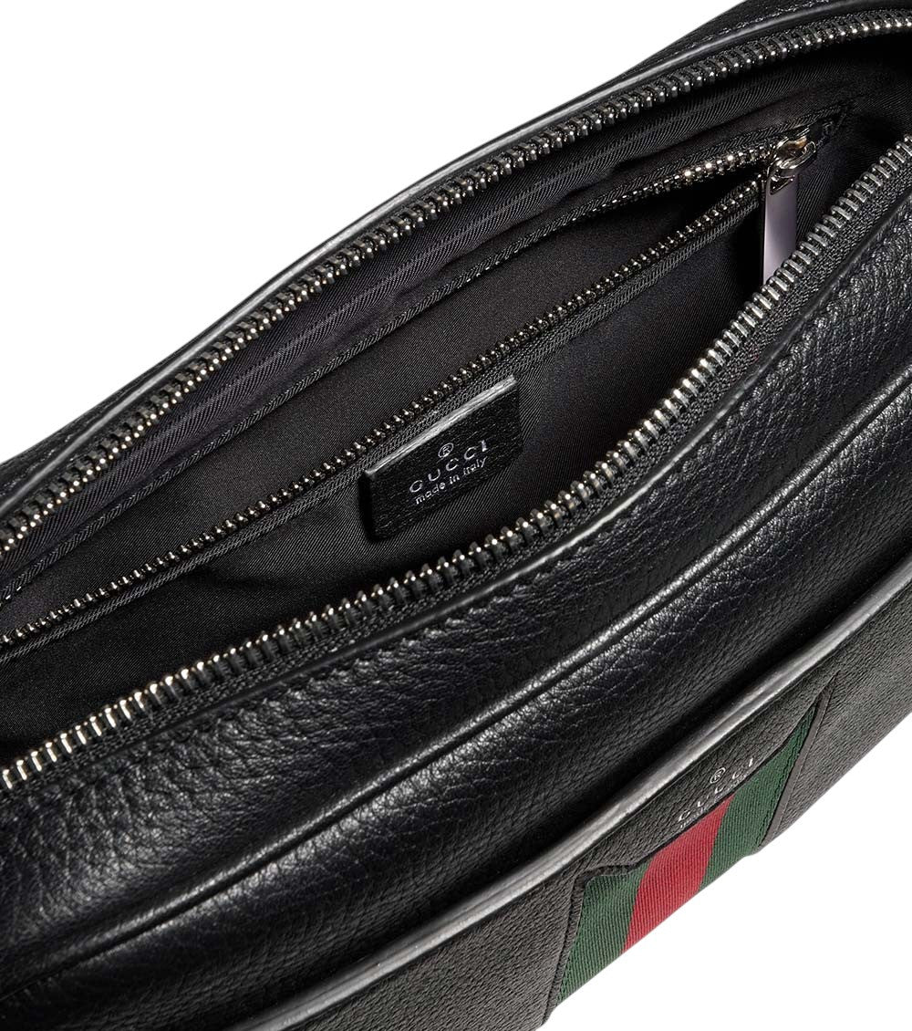 Black Web Trademark small crossbody bag 4