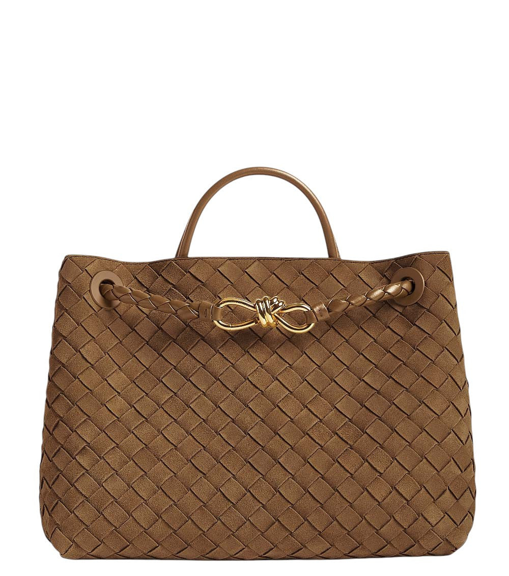 Dark Brown Andiamo Medium Satchel 1