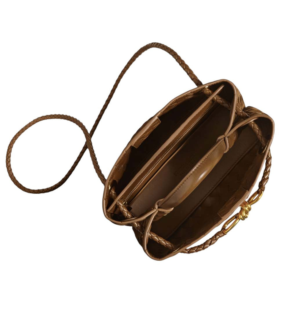 Dark Brown Andiamo Medium Satchel 3
