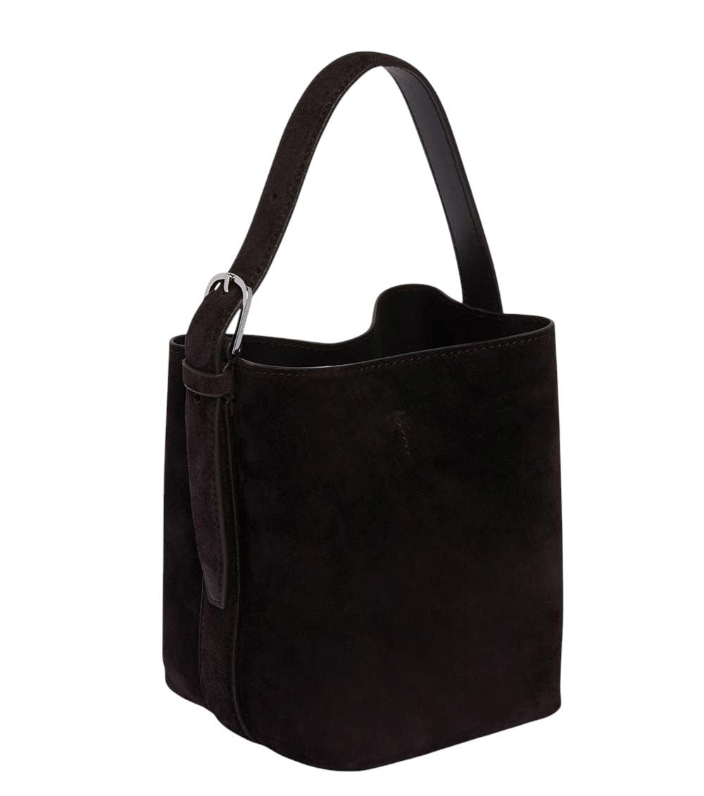 Dark Brown Belted Small Tote 2