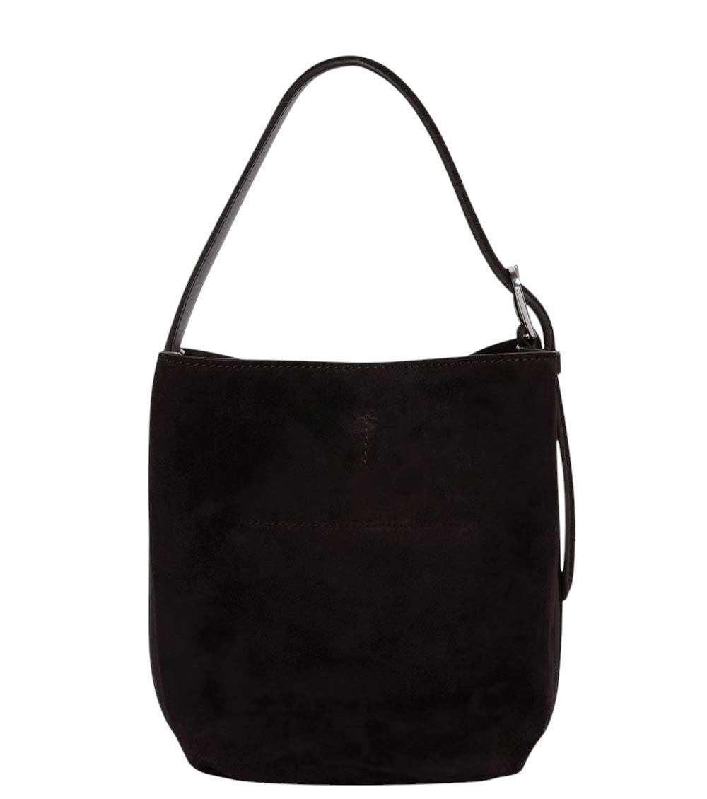 Dark Brown Belted Small Tote 3