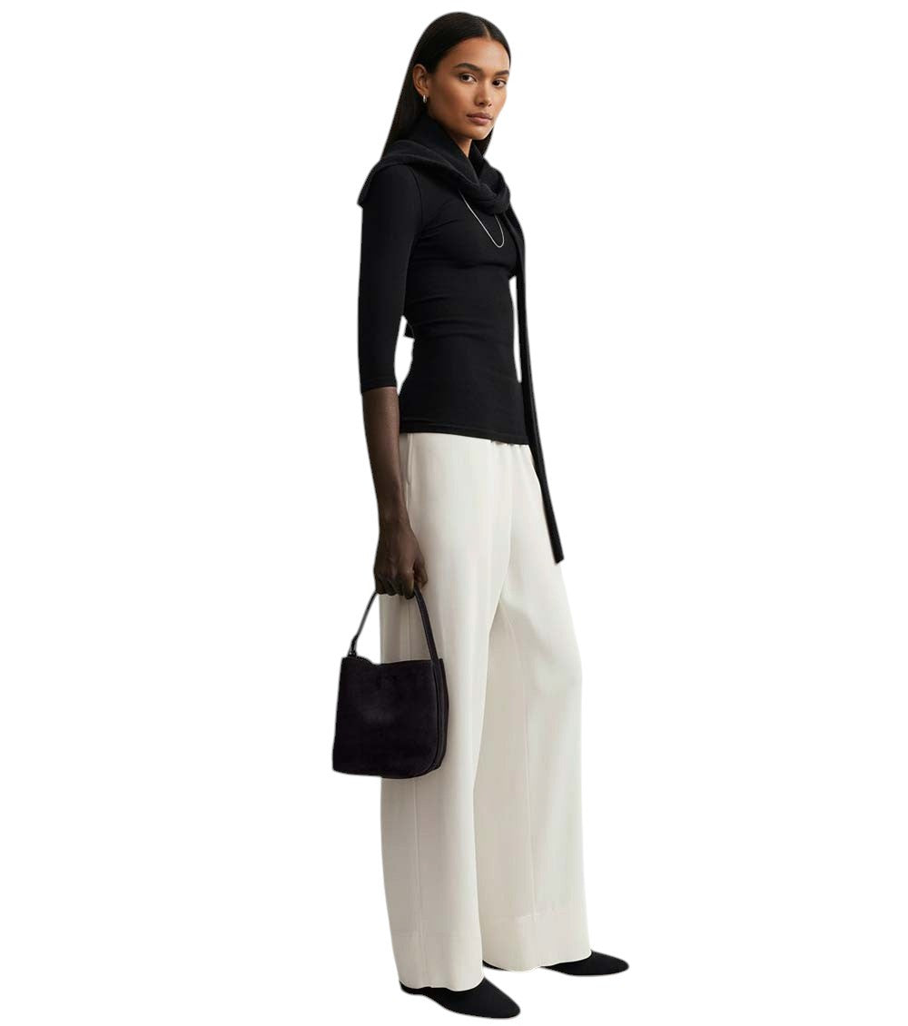 Dark Brown Belted Small Tote 6