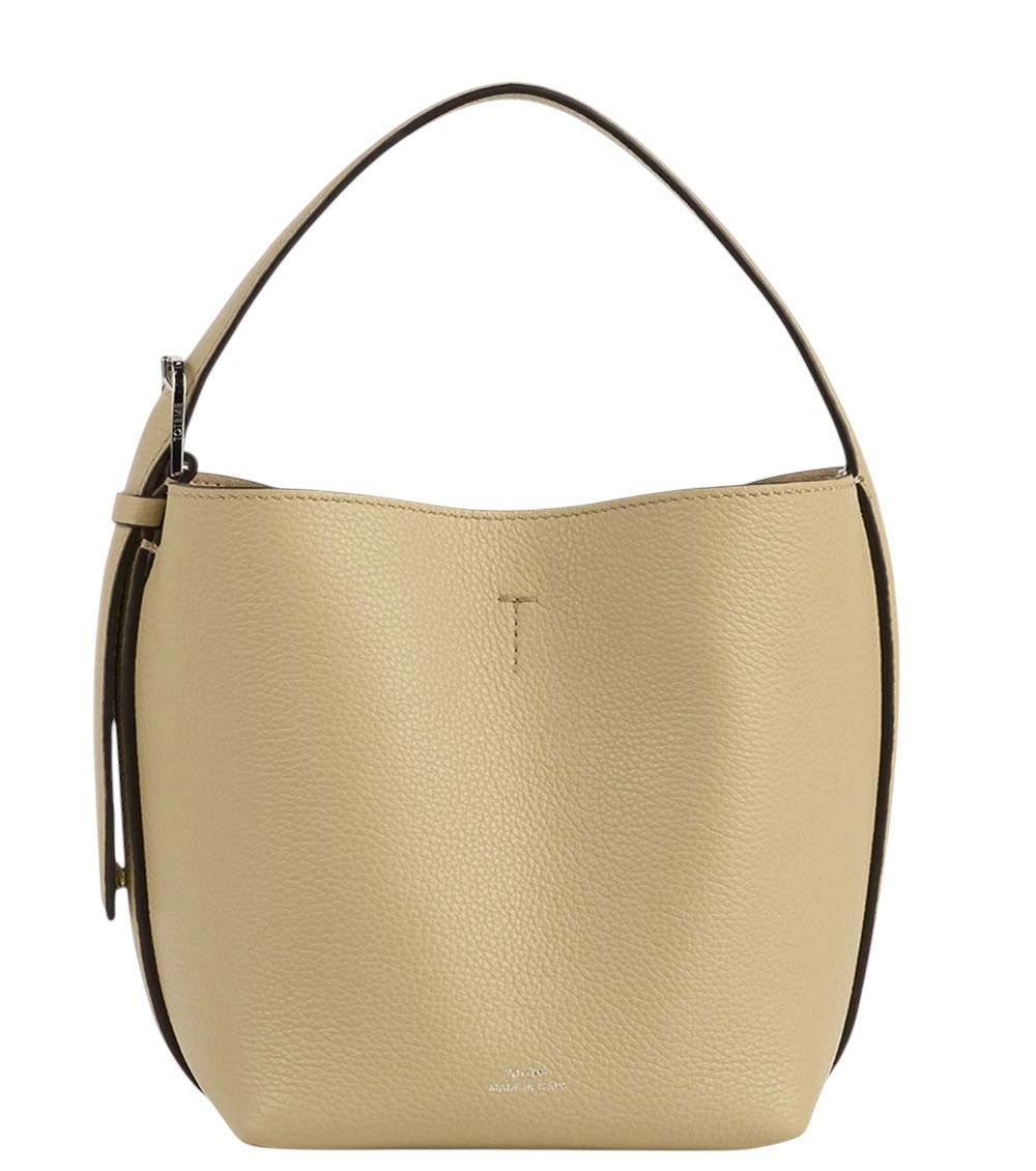 Beige Belted Small Tote 1