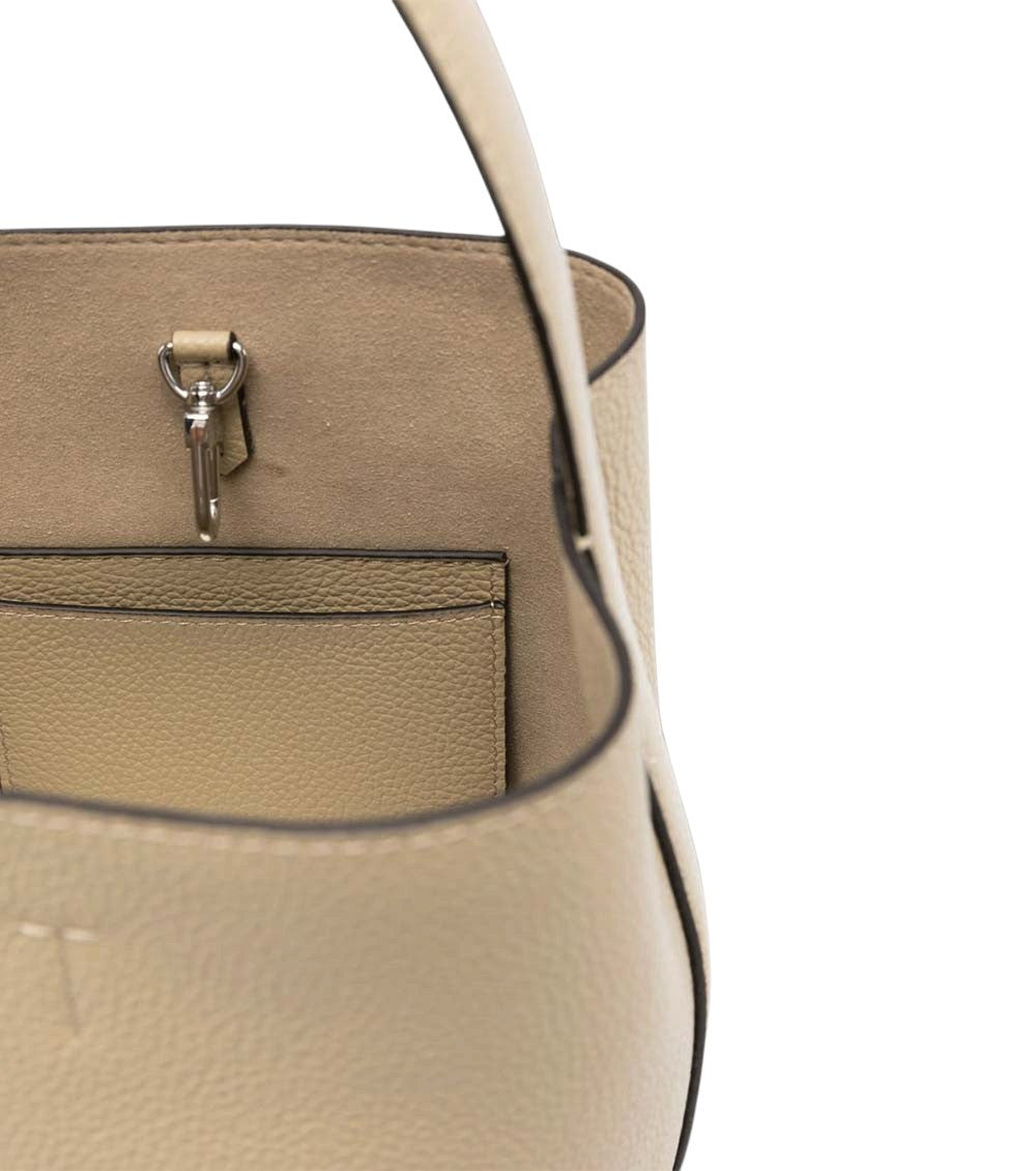 Beige Belted Small Tote 3