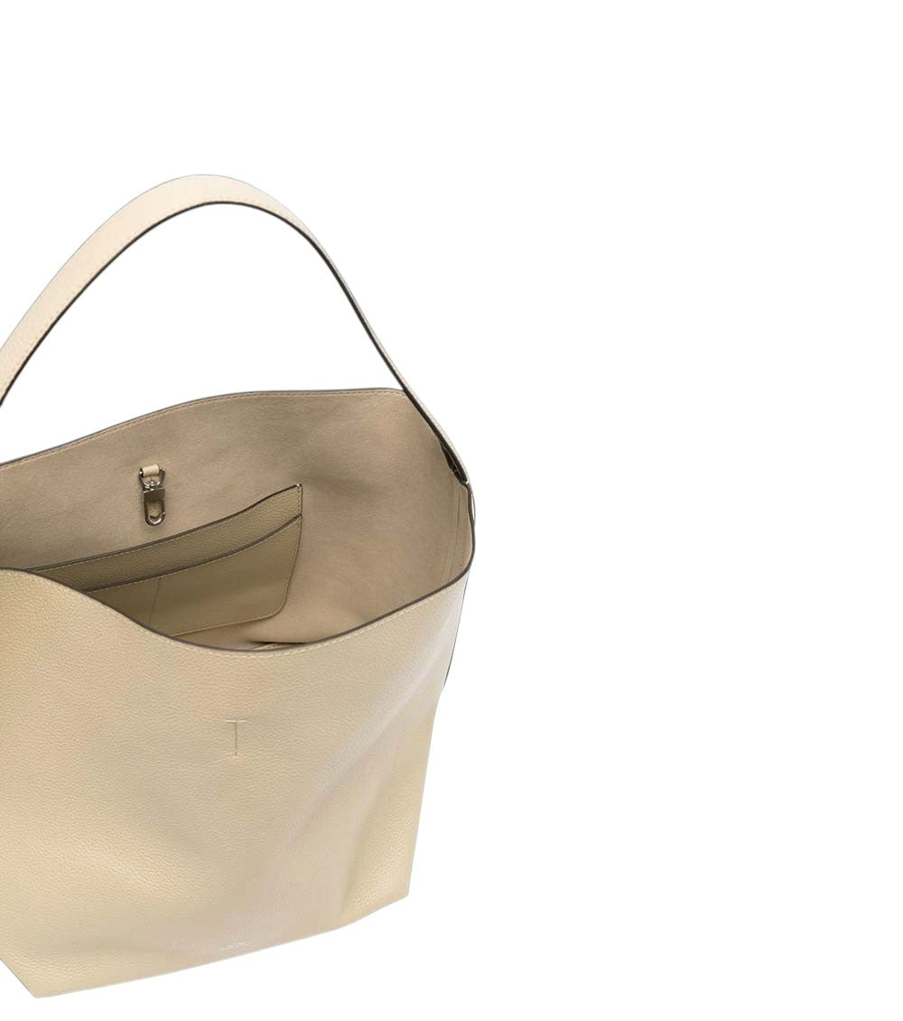 Beige Belted medium shoulder bag 4