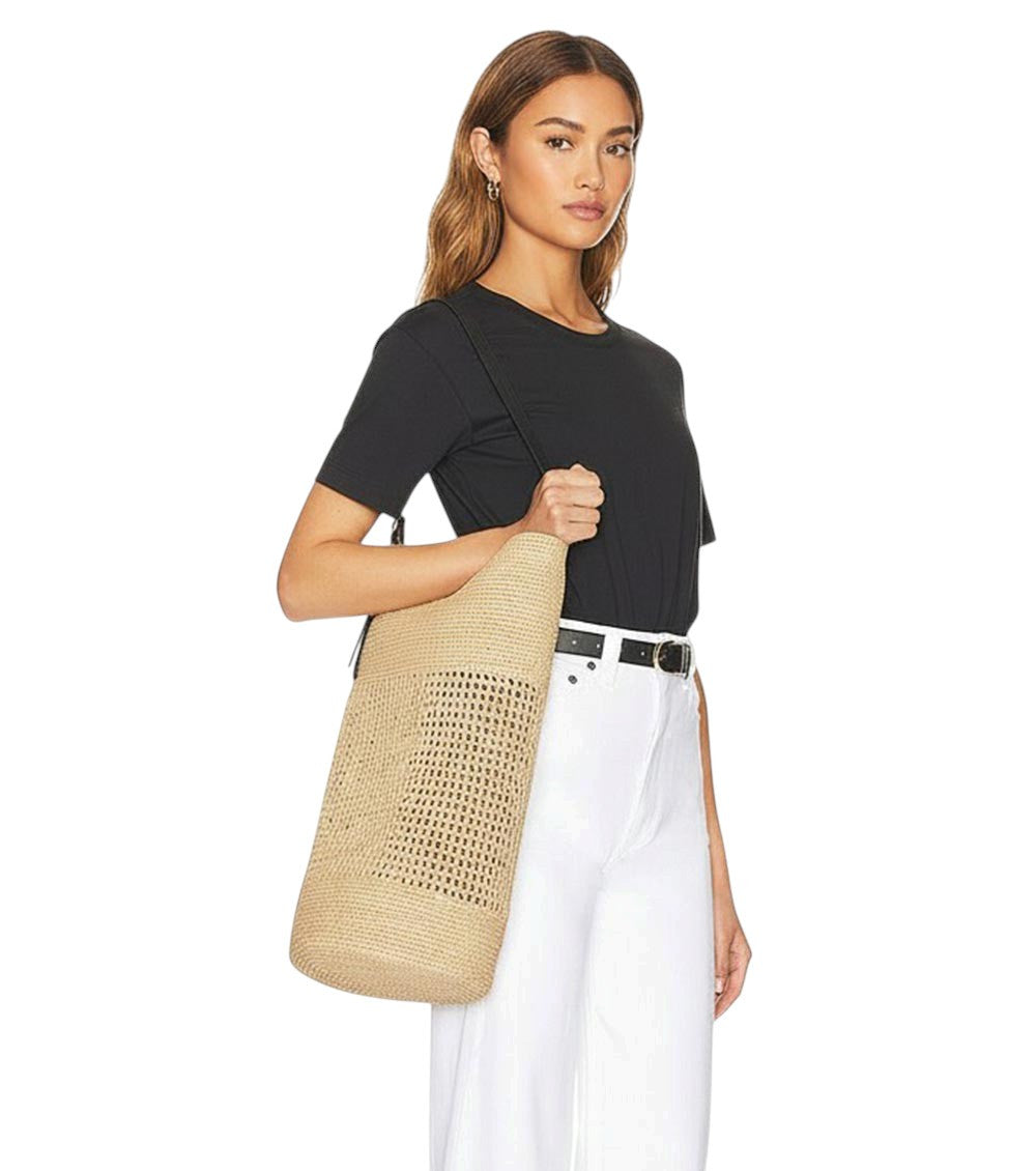Natural Billie Large Bucket Bag 5