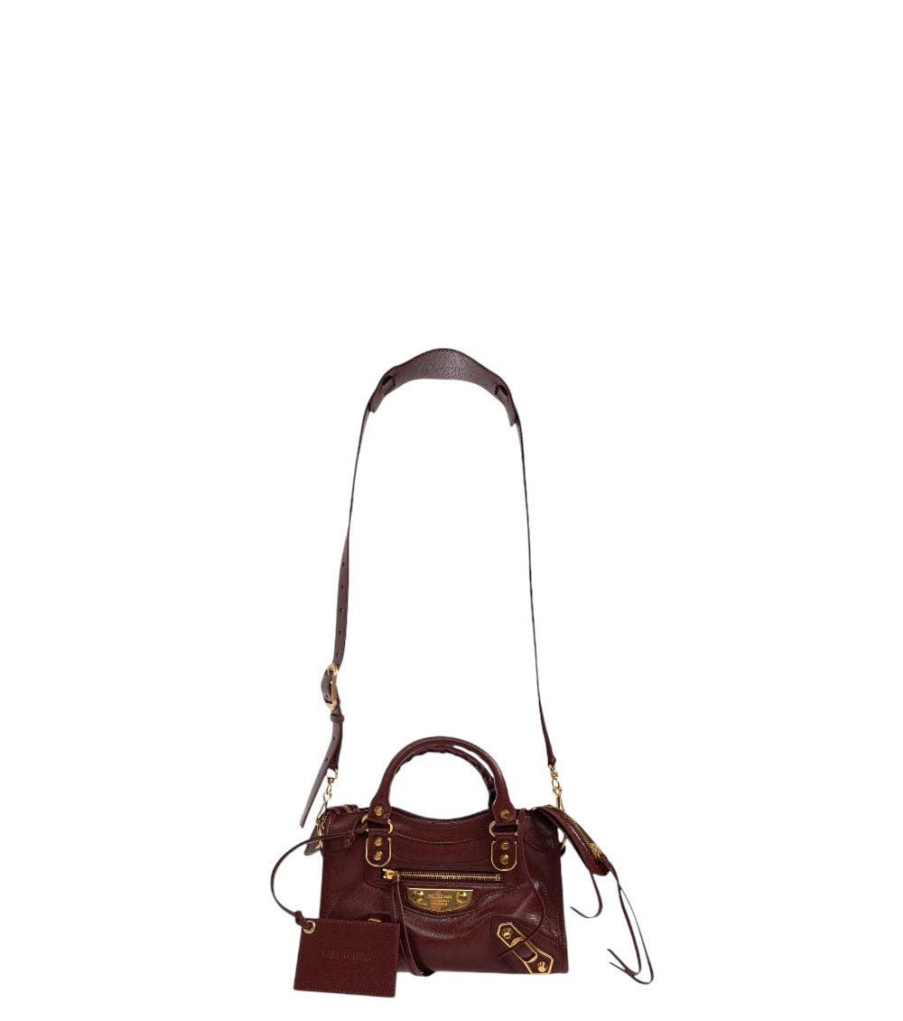 Maroon Le City Uptown Mini Satchel 2