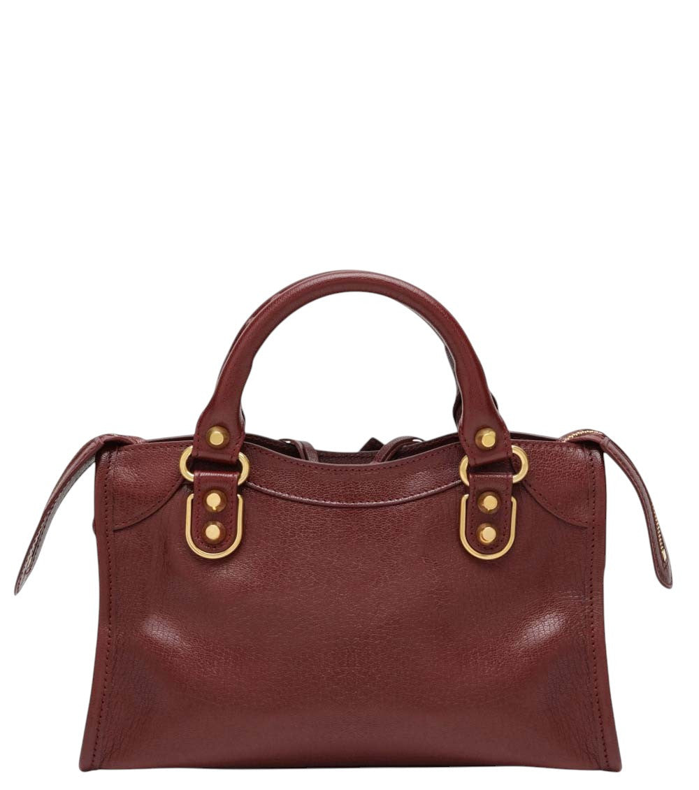 Maroon Le City Uptown Mini Satchel 3