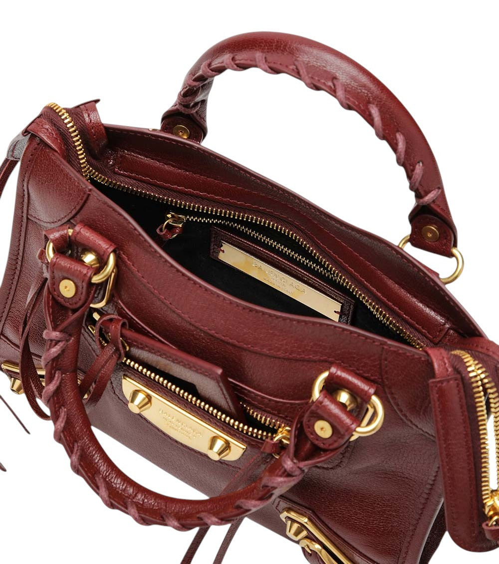 Maroon Le City Uptown Mini Satchel 4