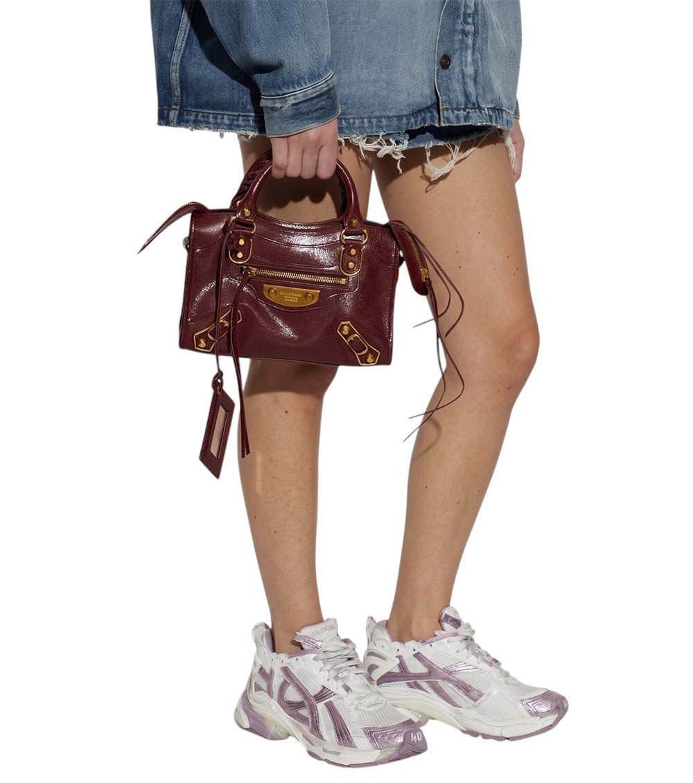 Maroon Le City Uptown Mini Satchel 5