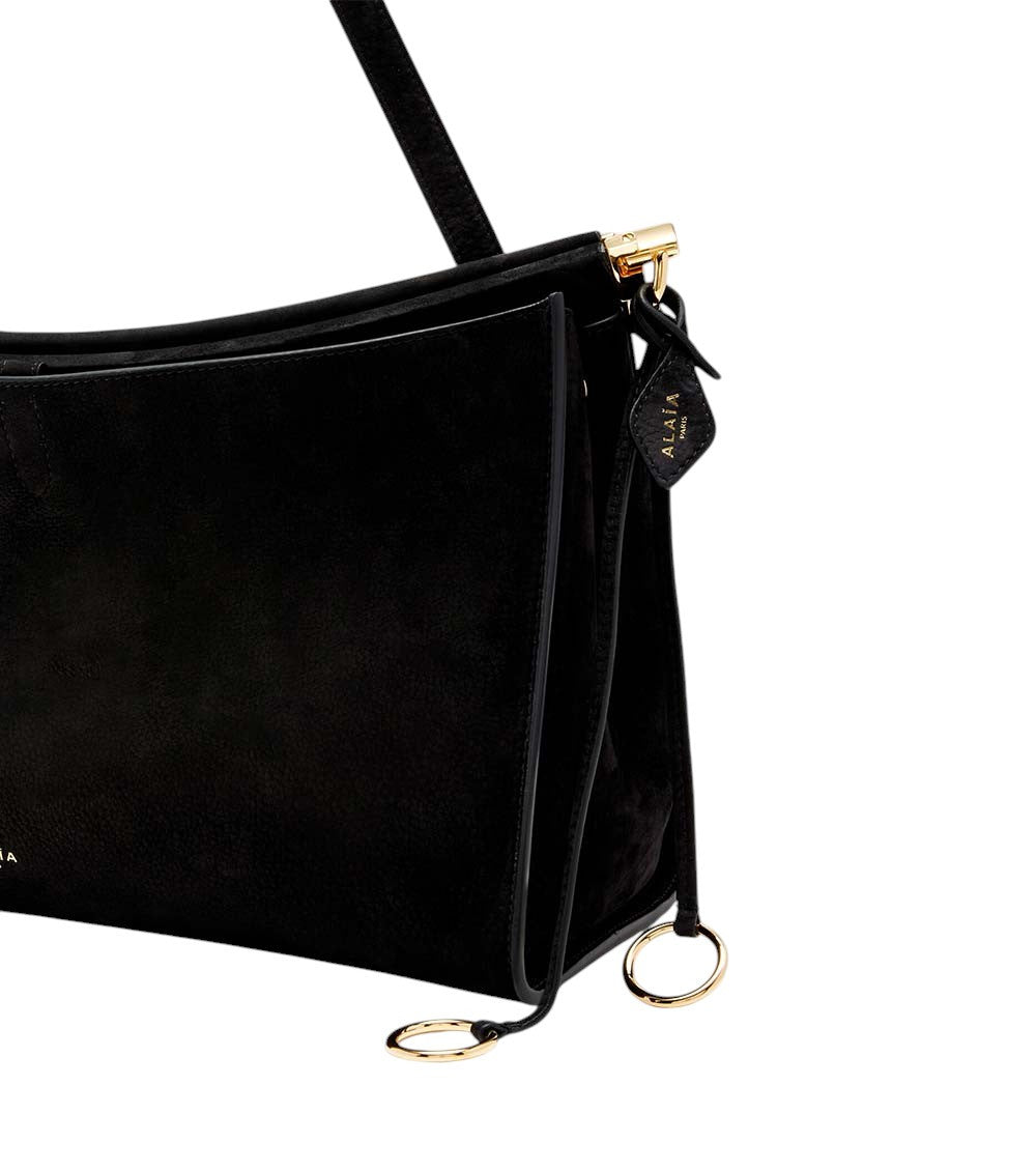 Black Le Click East West Large Shoulder Bag 4