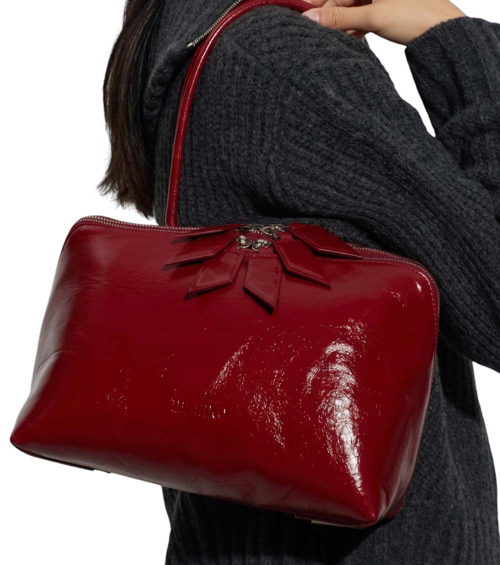 Red L’ Altra di Milano Large shoulder bag 5