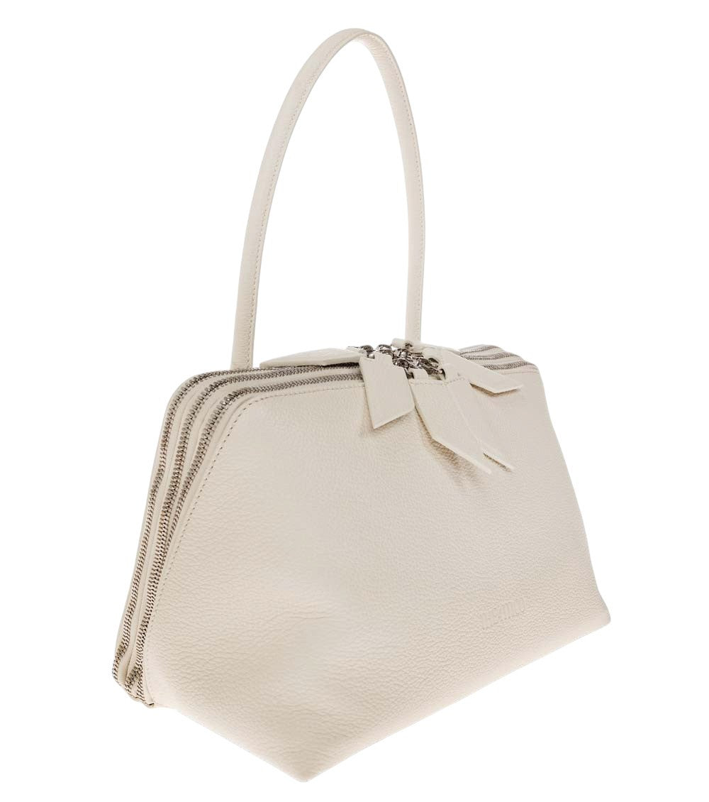 Beige L'Altra Di Milano Large Shoulder Bag 2