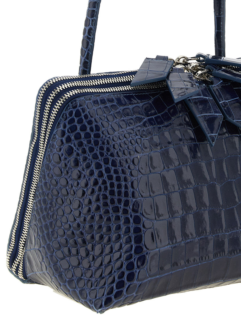 Blue L'altra Di Milano Large Shoulder Bag 4